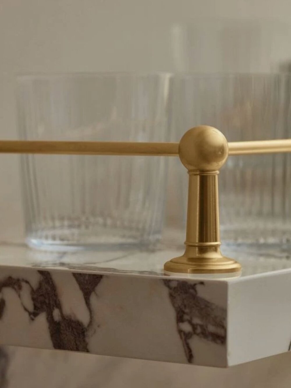 Rejuvenation Hardware Gallery Rail Thru Post Aged Brass · 1-1/2" LOT of 8 NEW